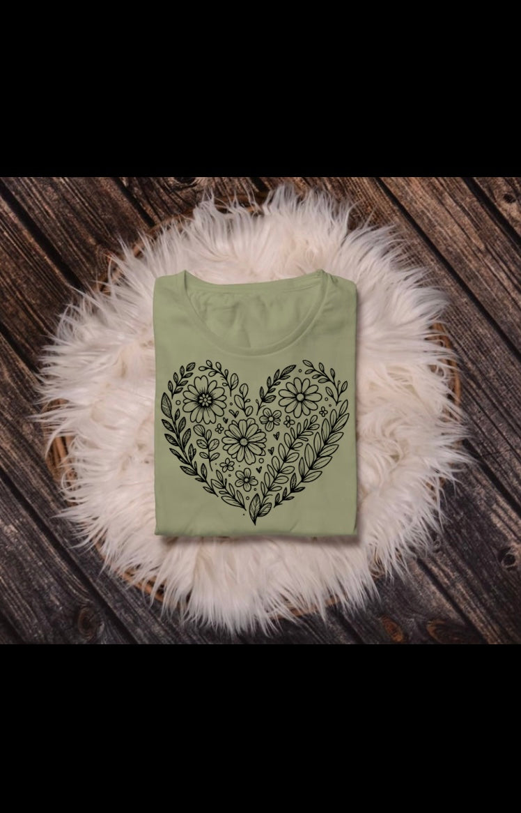 Heart of flowers