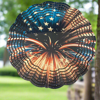 Metal 3-D Wind Spinner