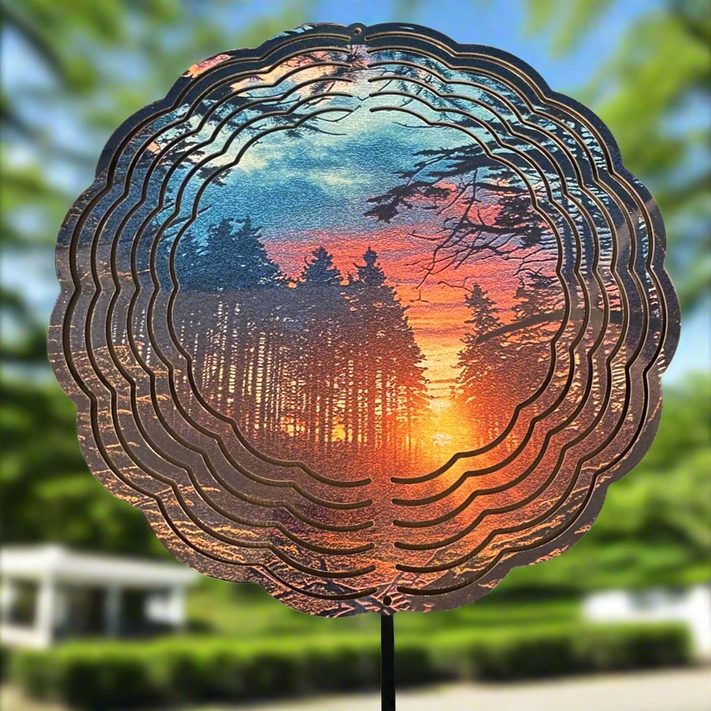 Metal 3-D Wind Spinner